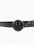KINK - PALLA SINGOLA NERA GAG 4 CM 65 x 1,5 CM - KINK COLLAR & GAG - Intimo per le occasioni speciali | The Game Lingerie