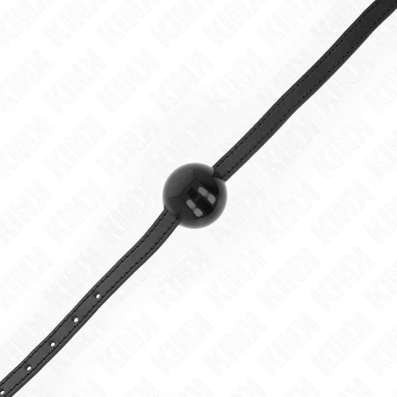 KINK - PALLA SINGOLA NERA GAG 4 CM 65 x 1,5 CM - KINK COLLAR & GAG - Intimo per le occasioni speciali | The Game Lingerie