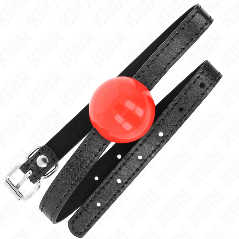 KINK - PALLA SINGOLA ROSSA GAG 4 CM 65 x 1,5 CM - KINK COLLAR & GAG - Intimo per le occasioni speciali | The Game Lingerie