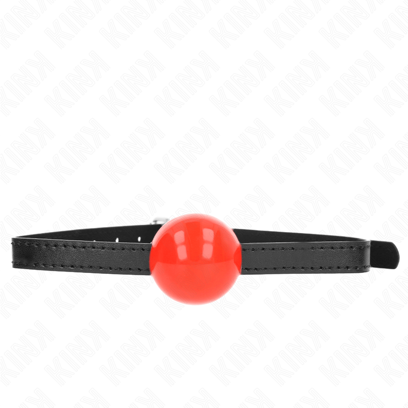 KINK - PALLA SINGOLA ROSSA GAG 4 CM 65 x 1,5 CM - KINK COLLAR & GAG - Intimo per le occasioni speciali | The Game Lingerie
