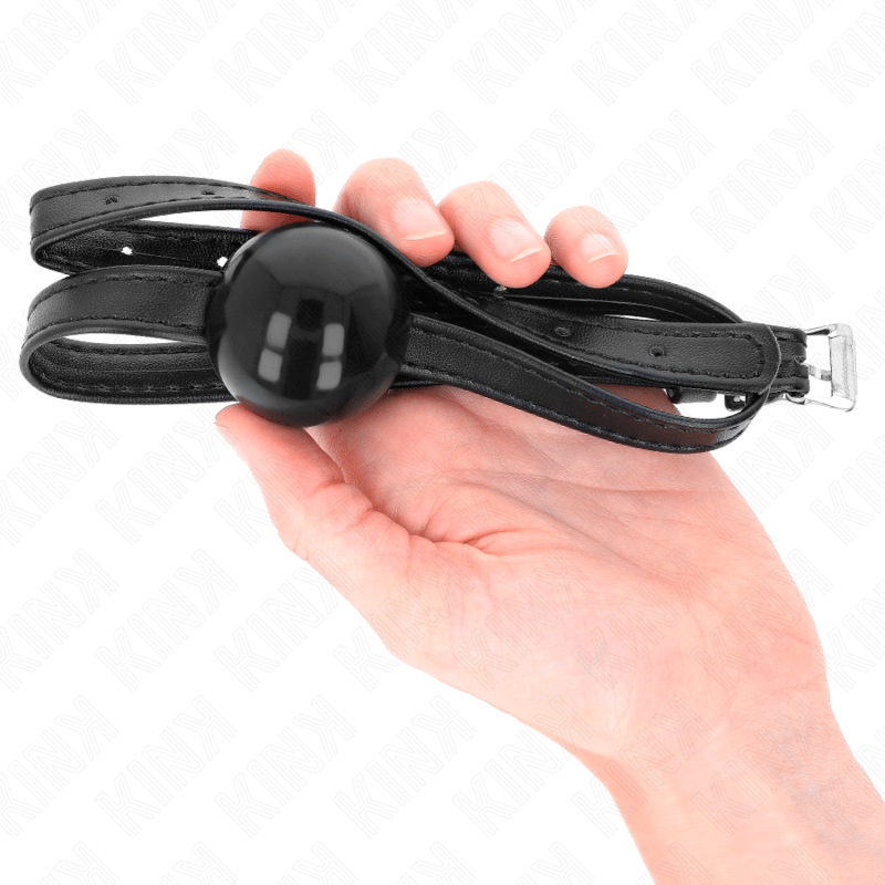 KINK - PICCOLO SIMPLICITY STRAP BALL 4 CM GAG 60 x 2 CM - KINK COLLAR & GAG - Intimo per le occasioni speciali | The Game Lingerie