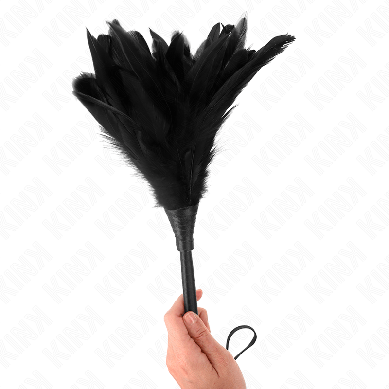 KINK - PIUME DI POLLO SOLLEGATO A FORMA DI CORNO NERO 36 CM - KINK IMPACT & TOUCH - Intimo per le occasioni speciali | The Game Lingerie
