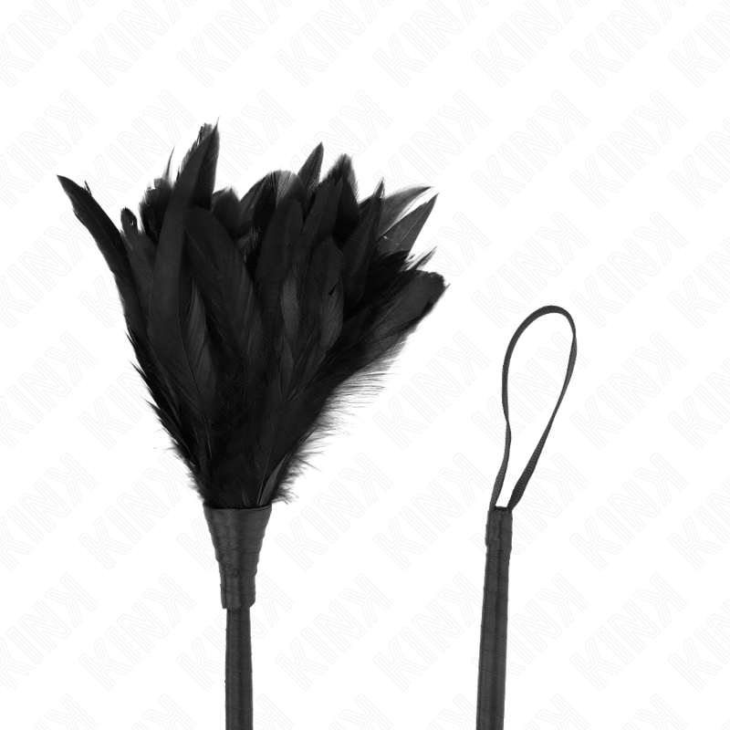KINK - PIUME DI POLLO SOLLEGATO A FORMA DI CORNO NERO 36 CM - KINK IMPACT & TOUCH - Intimo per le occasioni speciali | The Game Lingerie