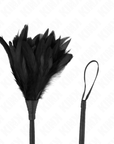KINK - PIUME DI POLLO SOLLEGATO A FORMA DI CORNO NERO 36 CM - KINK IMPACT & TOUCH - Intimo per le occasioni speciali | The Game Lingerie