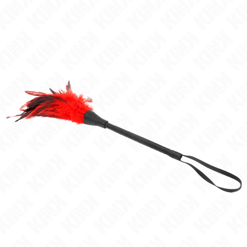 KINK - PIUME DI POLLO SOLLEGATO A FORMA DI CORNO ROSSO 36 CM - KINK IMPACT & TOUCH - Intimo per le occasioni speciali | The Game Lingerie