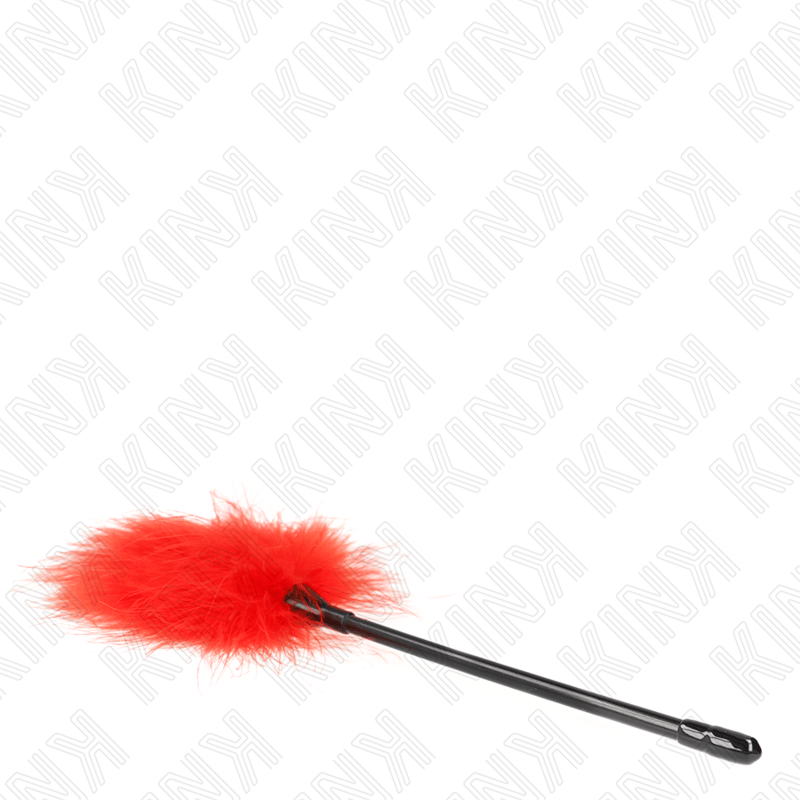 KINK - PIUME ROSSE TICKLE UTILIZZATE PER IL KIT BONDAGE 27 CM - KINK IMPACT & TOUCH - Intimo per le occasioni speciali | The Game Lingerie