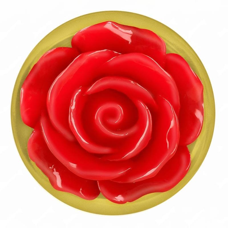 KINK - PLUG ANALE ORO ROSA ROSSO TAGLIA M - KINK PLEASURE PLUGS - Intimo per le occasioni speciali | The Game Lingerie