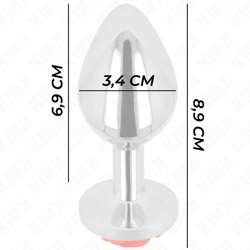 KINK - PLUG ANALE ROSA ROSSO TAGLIA M - KINK PLEASURE PLUGS - Intimo per le occasioni speciali | The Game Lingerie