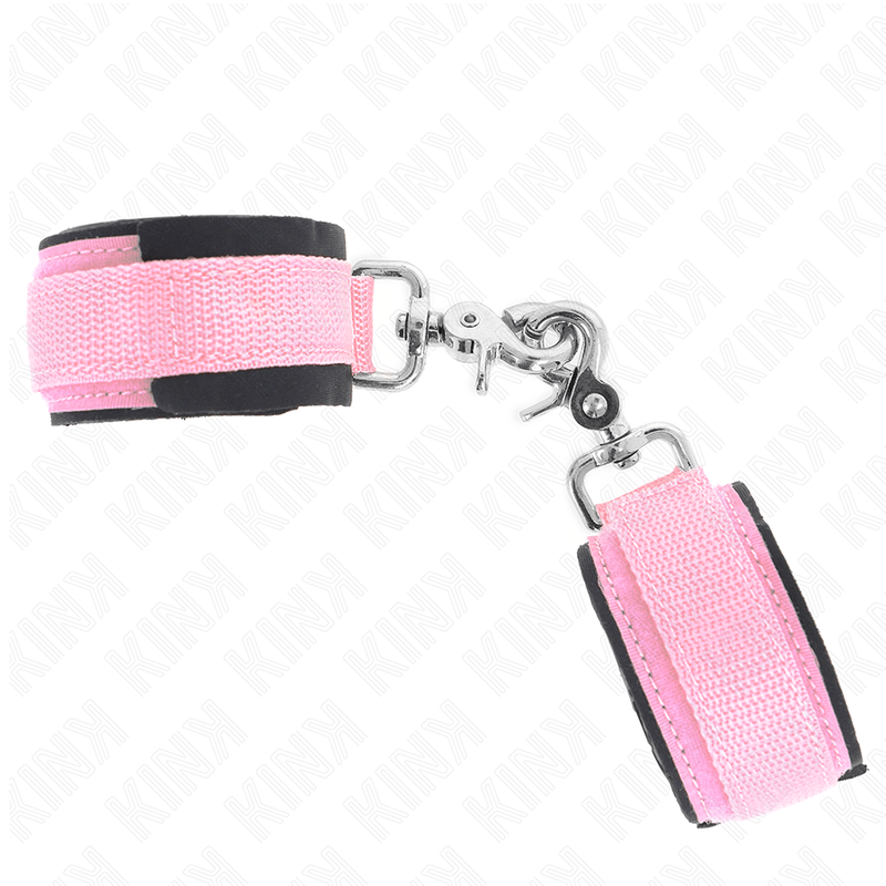 KINK - POGGIPOLSO REGOLABILE IN NEOPRENE ROSA REGOLABILE 22 - 34 CM - KINK WRIST RESTRAINT - Intimo per le occasioni speciali | The Game Lingerie