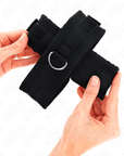 KINK - POLSINI A CROCE NERI 34 X 5,5 CM - KINK WRIST RESTRAINT - Intimo per le occasioni speciali | The Game Lingerie
