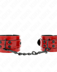 KINK - POLSINI DA POLSO ROSSO SCURO 23 X 5 CM - KINK WRIST RESTRAINT - Intimo per le occasioni speciali | The Game Lingerie