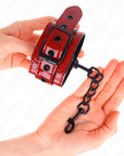 KINK - POLSINI DA POLSO ROSSO SCURO 23 X 5 CM - KINK WRIST RESTRAINT - Intimo per le occasioni speciali | The Game Lingerie