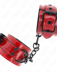 KINK - POLSINI DA POLSO ROSSO SCURO 23 X 5 CM - KINK WRIST RESTRAINT - Intimo per le occasioni speciali | The Game Lingerie