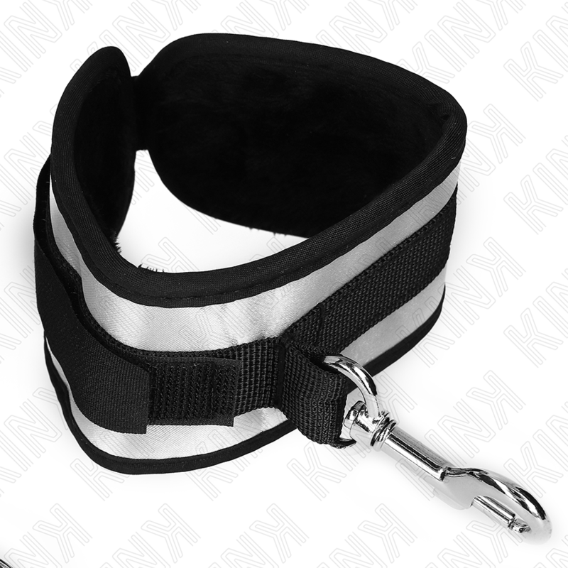 KINK - POLSINI IN NEOPRENE GRIGIO 23 X 5 CM - KINK WRIST RESTRAINT - Intimo per le occasioni speciali | The Game Lingerie