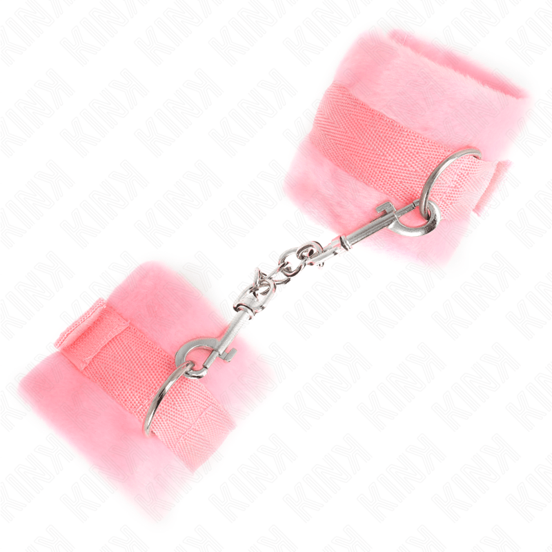 KINK - POLSINI IN PELLICCIA PER PRINCIPIANTI ROSA 30 X 7 CM - KINK WRIST RESTRAINT - Intimo per le occasioni speciali | The Game Lingerie