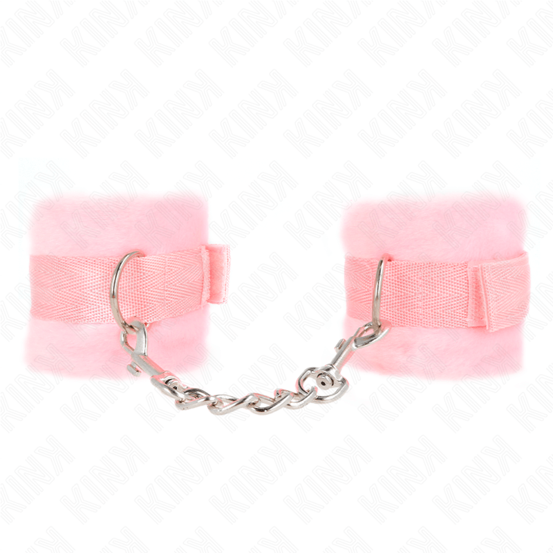 KINK - POLSINI IN PELLICCIA PER PRINCIPIANTI ROSA 30 X 7 CM - KINK WRIST RESTRAINT - Intimo per le occasioni speciali | The Game Lingerie
