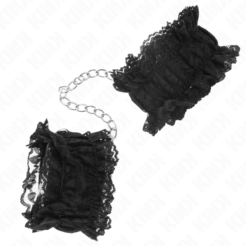 KINK - POLSO ELASTICO IN PIZZO NEGRO - KINK WRIST RESTRAINT - Intimo per le occasioni speciali | The Game Lingerie