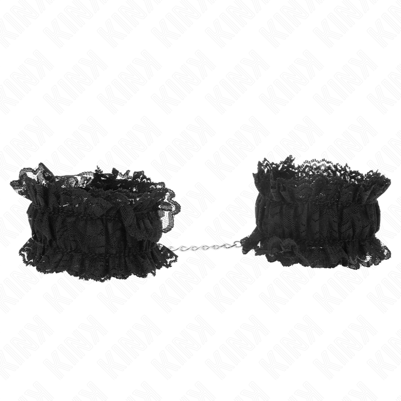 KINK - POLSO ELASTICO IN PIZZO NEGRO - KINK WRIST RESTRAINT - Intimo per le occasioni speciali | The Game Lingerie