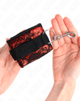 KINK - POLSO SCANDALO ROSSO - NERO - KINK WRIST RESTRAINT - Intimo per le occasioni speciali | The Game Lingerie
