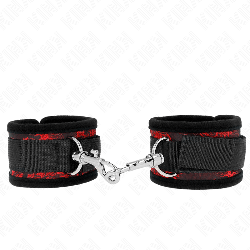 KINK - POLSO SCANDALO ROSSO - NERO - KINK WRIST RESTRAINT - Intimo per le occasioni speciali | The Game Lingerie