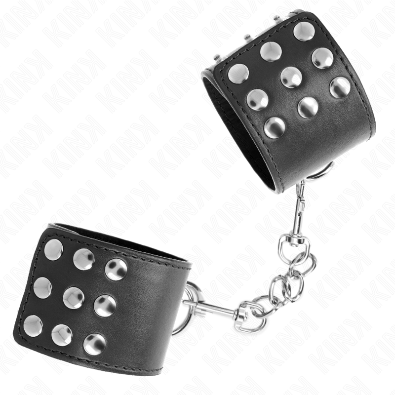 KINK - RESISTENZA DA POLSO CON CHIUSURA A SCATTO NERA REGOLABILE 19 - 24 CM X 5,5 CM - KINK WRIST RESTRAINT - Intimo per le occasioni speciali | The Game Lingerie