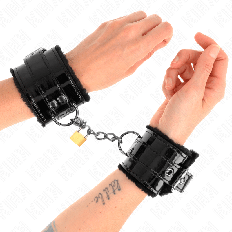 KINK - RESISTENZA DA POLSO LEGGERA CON SERRATURA IN RAME REGOLABILE 17 - 29 CM X 5,5 CM - KINK WRIST RESTRAINT - Intimo per le occasioni speciali | The Game Lingerie