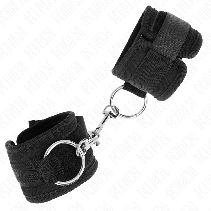 KINK - RESISTENZA DA POLSO NERA REGOLABILE 18 - 35 CM X 6 CM - KINK WRIST RESTRAINT - Intimo per le occasioni speciali | The Game Lingerie