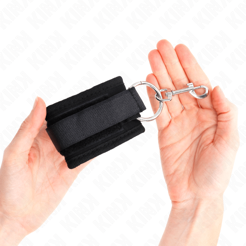 KINK - RESISTENZA DA POLSO NERA REGOLABILE 18 - 35 CM X 6 CM - KINK WRIST RESTRAINT - Intimo per le occasioni speciali | The Game Lingerie