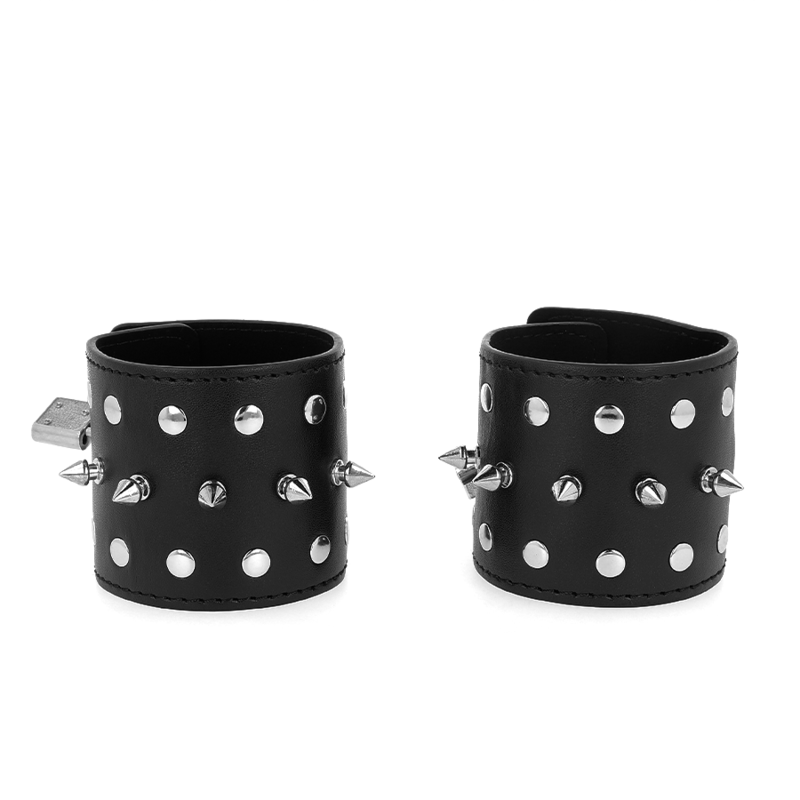 KINK - RESISTENZA DA POLSO PUNK CON PUNTE 25 X 6 CM - KINK WRIST RESTRAINT - Intimo per le occasioni speciali | The Game Lingerie