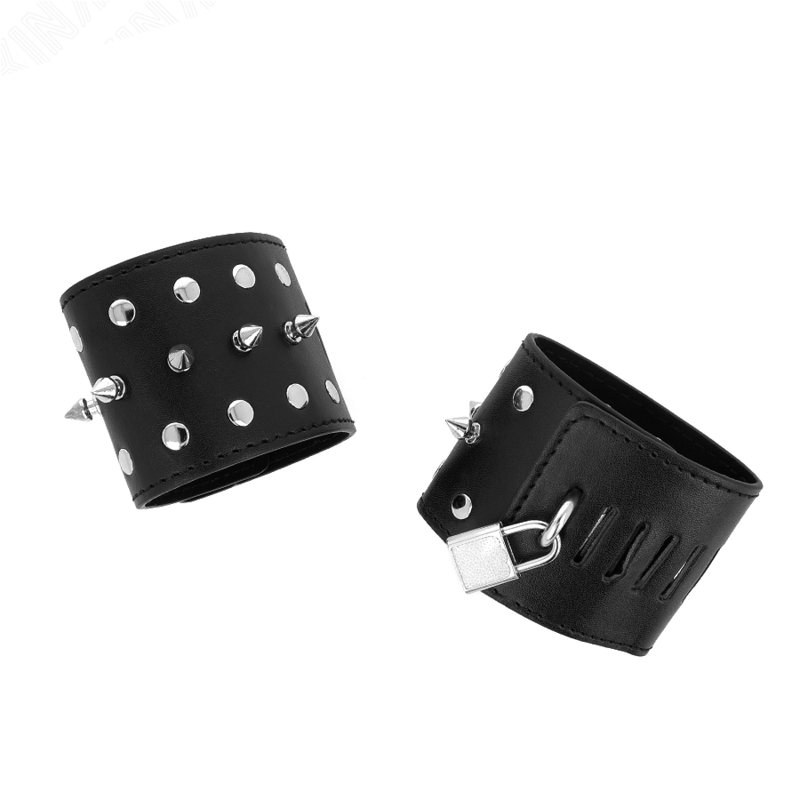 KINK - RESISTENZA DA POLSO PUNK CON PUNTE 25 X 6 CM - KINK WRIST RESTRAINT - Intimo per le occasioni speciali | The Game Lingerie