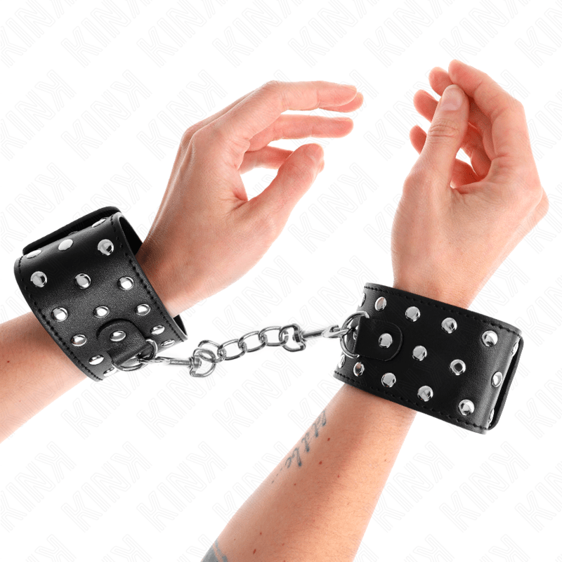 KINK - RESISTENZA DA POLSO PUNK REGOLABILE 19 - 24 CM X 5,5 CM - KINK WRIST RESTRAINT - Intimo per le occasioni speciali | The Game Lingerie