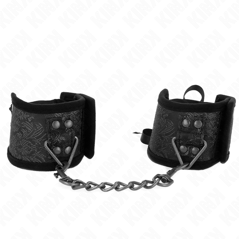 KINK - RESISTENZA DA POLSO SCANDALO DETTAGLI IN PIZZO NERO 24,5 CM X 6,5 CM - KINK WRIST RESTRAINT - Intimo per le occasioni speciali | The Game Lingerie