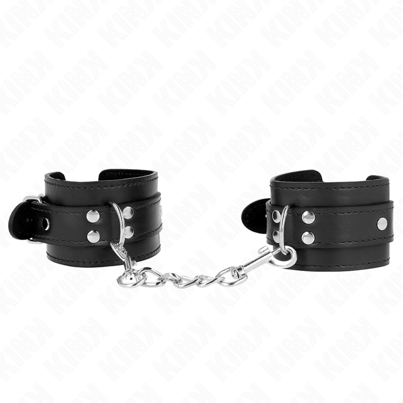 KINK - RESISTENZA DA POLSO SEMPLICE NERA REGOLABILE 20 - 23 CM X 5,5 CM - KINK WRIST RESTRAINT - Intimo per le occasioni speciali | The Game Lingerie