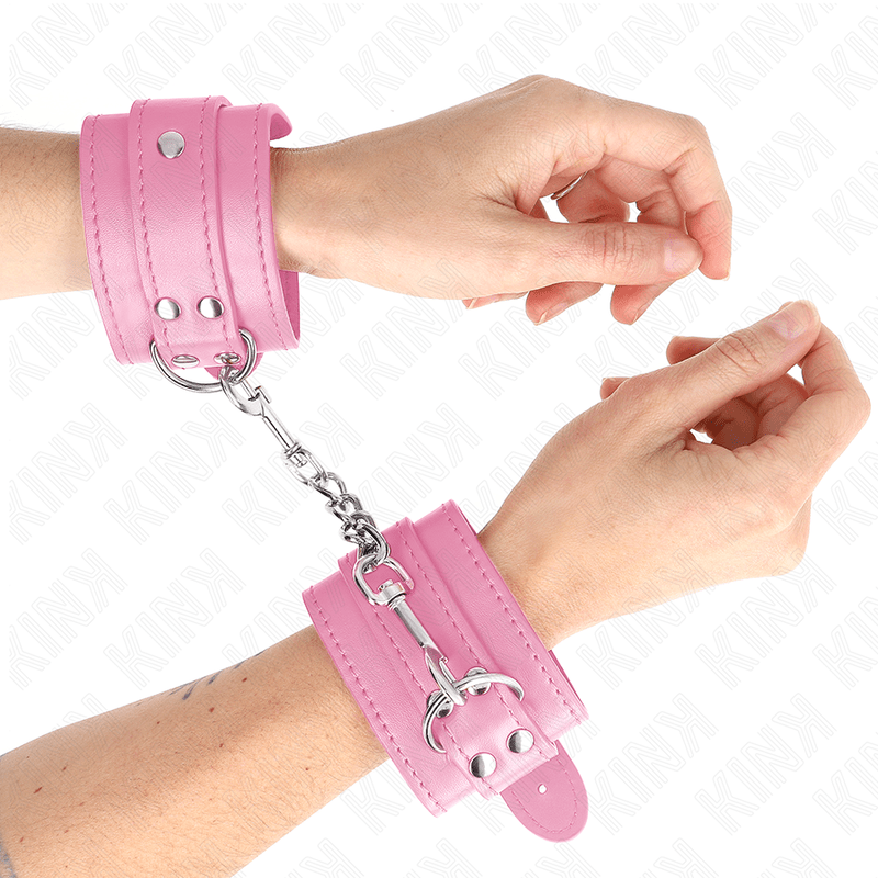 KINK - RESISTENZA DA POLSO SEMPLICE ROSA REGOLABILE 20 - 23 CM X 5,5 CM - KINK WRIST RESTRAINT - Intimo per le occasioni speciali | The Game Lingerie