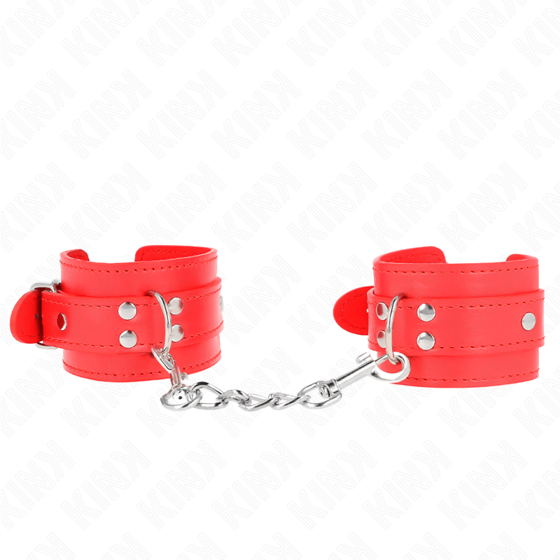 KINK - RESISTENZA DA POLSO SEMPLICE ROSSO REGOLABILE 20 - 23 CM X 5,5 CM - KINK WRIST RESTRAINT - Intimo per le occasioni speciali | The Game Lingerie