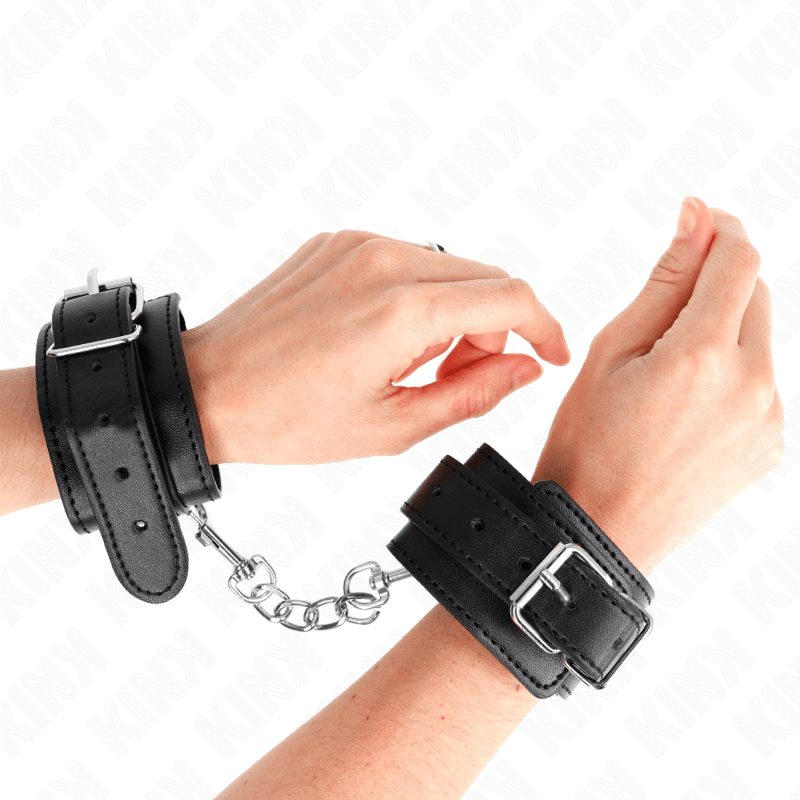 KINK - RESISTENZA DA POLSO SOTTILE NERA REGOLABILE 21 - 33 CM - KINK WRIST RESTRAINT - Intimo per le occasioni speciali | The Game Lingerie