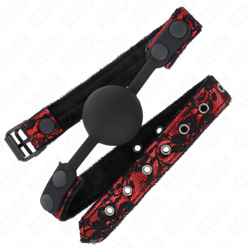 KINK - SFERA IN SILICONE SCANDALO 4 CM MODELLO GAG 1 65 x 2 CM - KINK COLLAR & GAG - Intimo per le occasioni speciali | The Game Lingerie