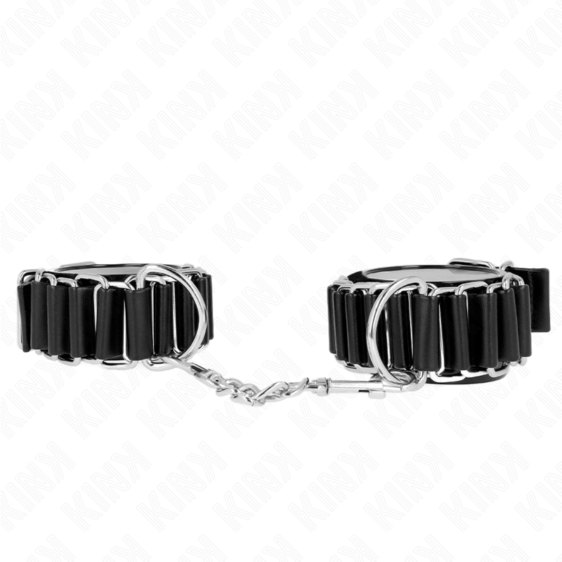 KINK - TENUTA DA POLSO SOTTILE A CERNIERA NERA REGOLABILE 16 - 22 CM X 3,5 CM - KINK WRIST RESTRAINT - Intimo per le occasioni speciali | The Game Lingerie