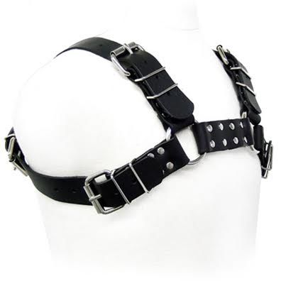 LEATHER BODY - IMBRACATURA PER BULL DOG NERA - LEATHER BODY - Intimo per le occasioni speciali | The Game Lingerie