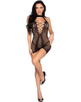 LEG AVENUE - 81675 MINI ABITO CON SCOLLO A V NERO - TAGLIA UNICA - LEG AVENUE DRESSES - Intimo per le occasioni speciali | The Game Lingerie
