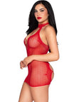 LEG AVENUE - 81675 MINI ABITO CON SCOLLO A V ROSSO - TAGLIA UNICA - LEG AVENUE DRESSES - Intimo per le occasioni speciali | The Game Lingerie