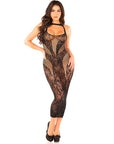 LEG AVENUE - ABITO LUNGO ATTACCATO SENZA CUCITURE NERO TAGLIA UNICA - LEG AVENUE DRESSES - Intimo per le occasioni speciali | The Game Lingerie