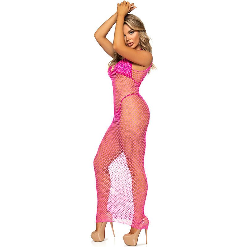 LEG AVENUE - ABITO LUNGO IN RETE FUCSIA TAGLIA UNICA - LEG AVENUE DRESSES - Intimo per le occasioni speciali | The Game Lingerie