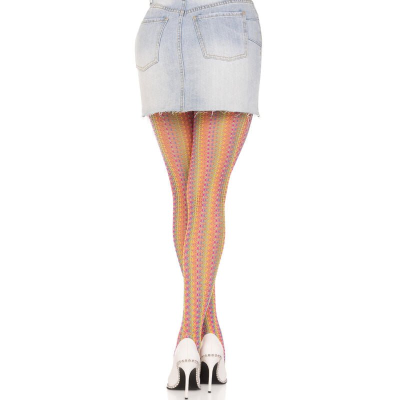LEG AVENUE - CALZE ALL'UNCINETTO MULTICOLORE - LEG AVENUE HOSIERY - Intimo per le occasioni speciali | The Game Lingerie