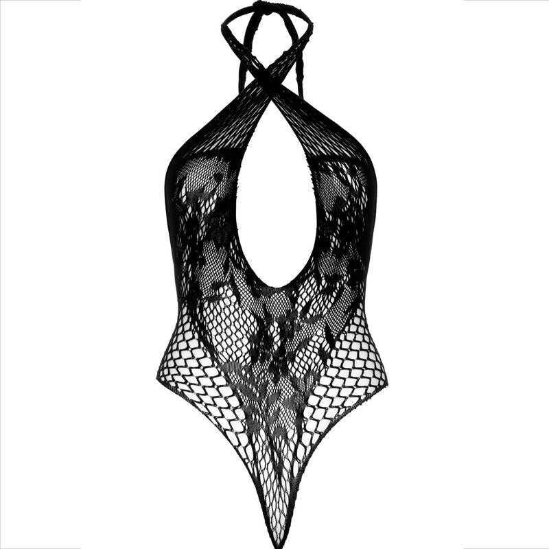 LEG AVENUE - CAVEZZA TEDDY CON PIZZO NERO - LEG AVENUE TEDDIES - Intimo per le occasioni speciali | The Game Lingerie