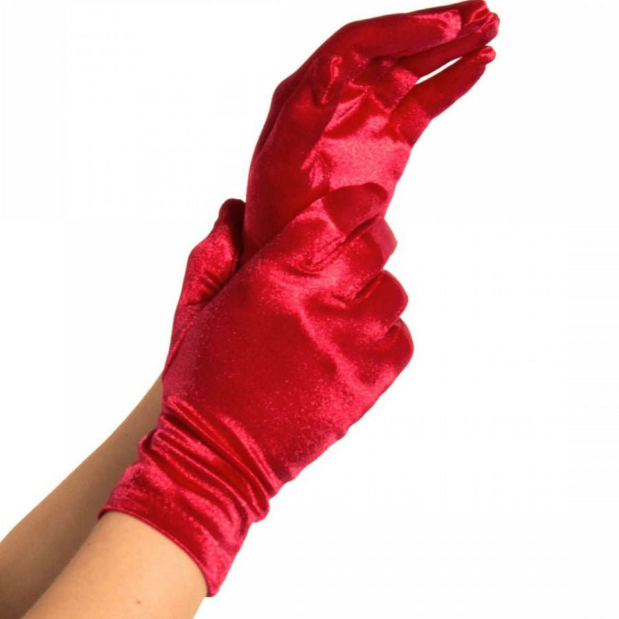 LEG AVENUE - GUANTI IN RASO ROSSO - LEG AVENUE ACCESSORIES - Intimo per le occasioni speciali | The Game Lingerie