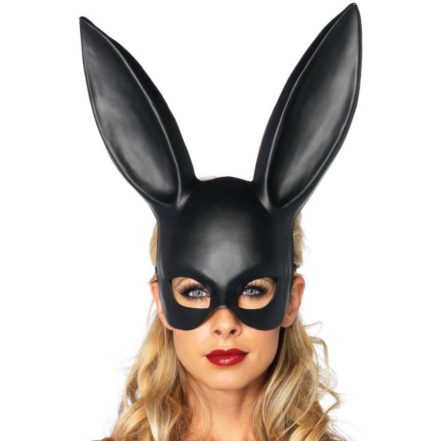 LEG AVENUE - MASCHERA CONIGLIO MASQUERADE NERA - LEG AVENUE ACCESSORIES - Intimo per le occasioni speciali | The Game Lingerie