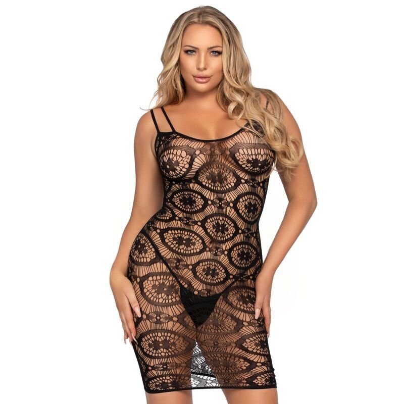 LEG AVENUE - MINI ABITO ALL'UNCINETTO MARGHERITE TAGLIA UNICA - LEG AVENUE DRESSES - Intimo per le occasioni speciali | The Game Lingerie