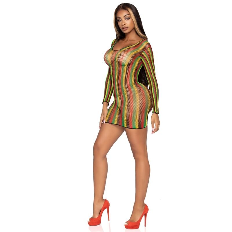 LEG AVENUE - MINI ABITO RASTA TAGLIA UNICA - LEG AVENUE DRESSES - Intimo per le occasioni speciali | The Game Lingerie