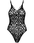 LEG AVENUE - ORSACCHIOTTO IN PIZZO A SCORRIMENTO SENZA CUCITURE NERO - LEG AVENUE TEDDIES - Intimo per le occasioni speciali | The Game Lingerie